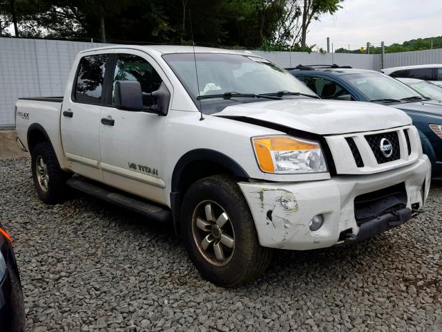 1N6AA0EC9CN326923 - 2012 NISSAN TITAN S WHITE photo 1