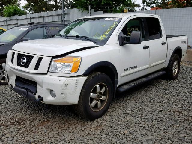 1N6AA0EC9CN326923 - 2012 NISSAN TITAN S WHITE photo 2