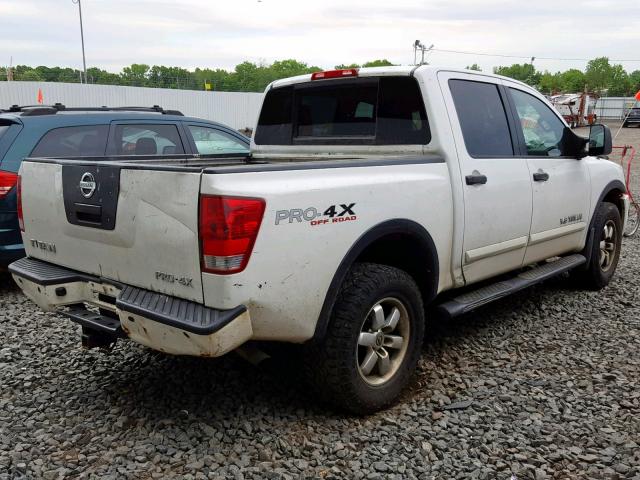 1N6AA0EC9CN326923 - 2012 NISSAN TITAN S WHITE photo 4