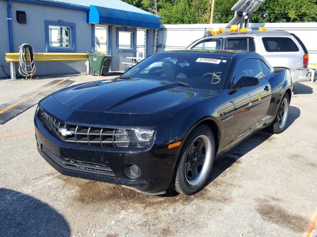 2G1FE1E31D9168514 - 2013 CHEVROLET CAMARO LS BLACK photo 2