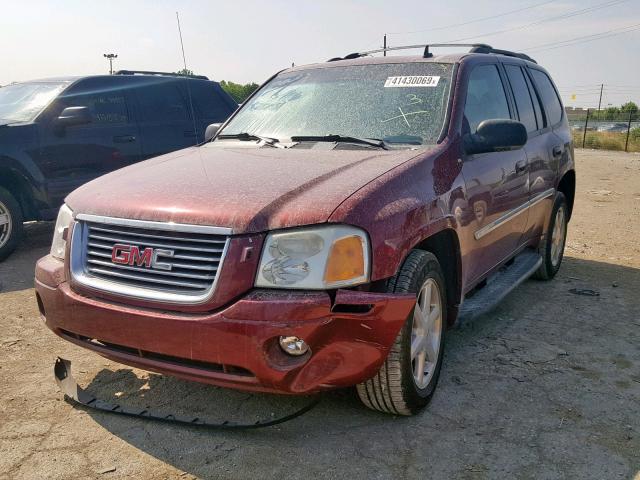 1GKDT43SX92128619 - 2009 GMC ENVOY SLT RED photo 2