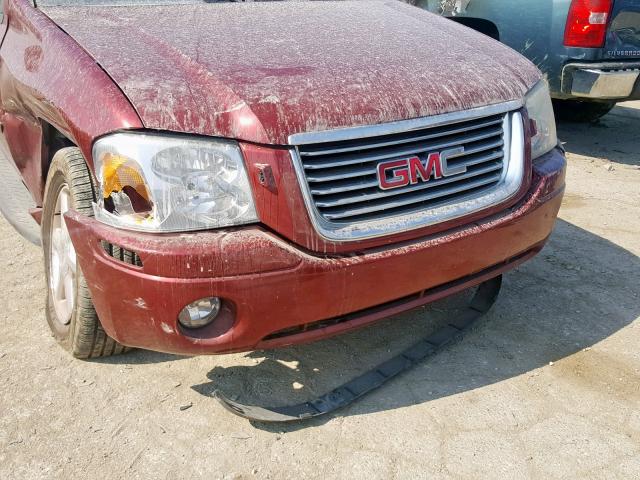 1GKDT43SX92128619 - 2009 GMC ENVOY SLT RED photo 9