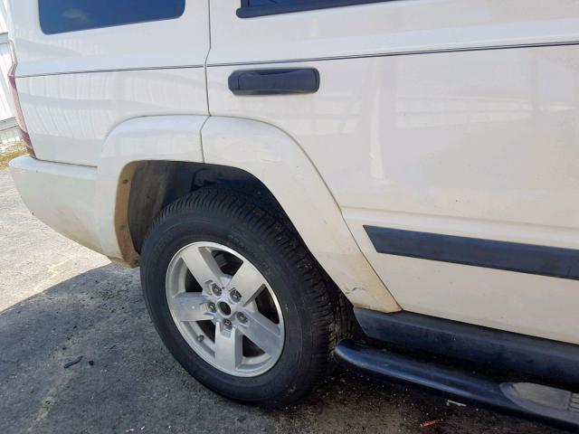 1J8HG48K36C334969 - 2006 JEEP COMMANDER WHITE photo 10