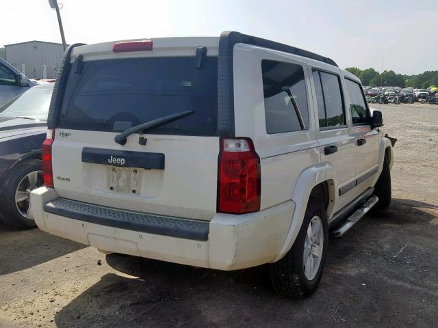 1J8HG48K36C334969 - 2006 JEEP COMMANDER WHITE photo 4