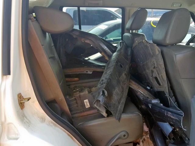 1J8HG48K36C334969 - 2006 JEEP COMMANDER WHITE photo 6