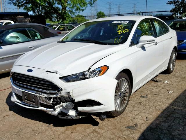 3FA6P0D99ER210950 - 2014 FORD FUSION TIT WHITE photo 2