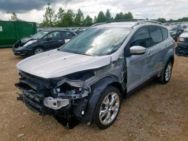 1FMCU0J91DUC45396 - 2013 FORD ESCAPE TIT SILVER photo 2