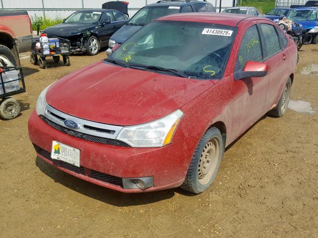 1FAHP36NX9W256004 - 2009 FORD FOCUS SES RED photo 2