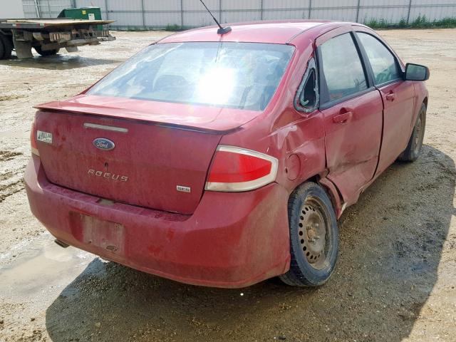 1FAHP36NX9W256004 - 2009 FORD FOCUS SES RED photo 4