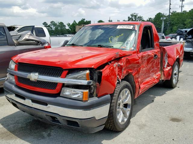 1GCEC14T93Z135503 - 2003 CHEVROLET SILVERADO RED photo 2