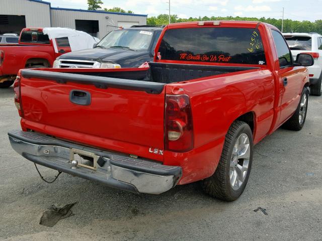 1GCEC14T93Z135503 - 2003 CHEVROLET SILVERADO RED photo 4