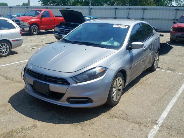 1C3CDFBB4ED920589 - 2014 DODGE DART SXT SILVER photo 2