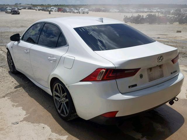 JTHBE1D20F5022490 - 2015 LEXUS IS 350 WHITE photo 3