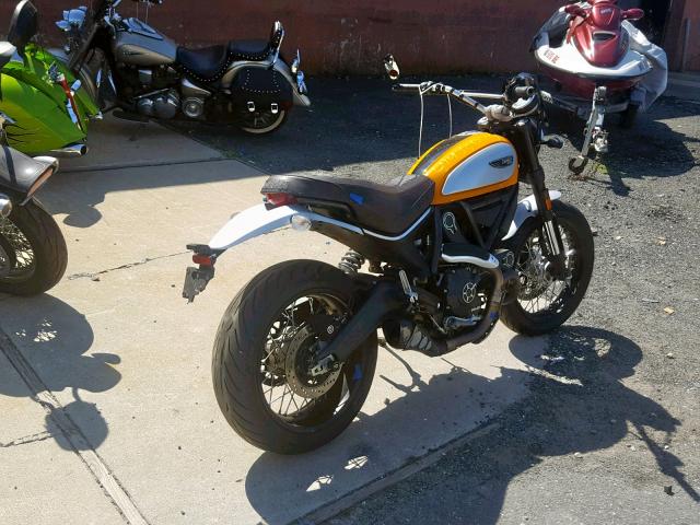 ML015ANM4GT007159 - 2016 DUCATI SCRAMBLER YELLOW photo 4