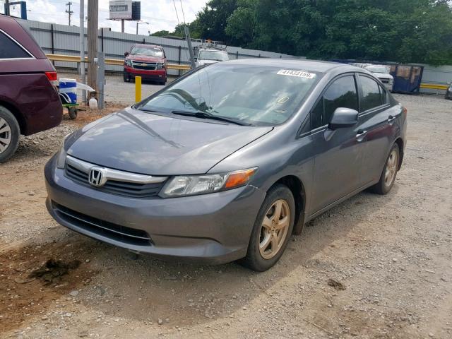 19XFB5F56CE002285 - 2012 HONDA CIVIC NATU GRAY photo 2