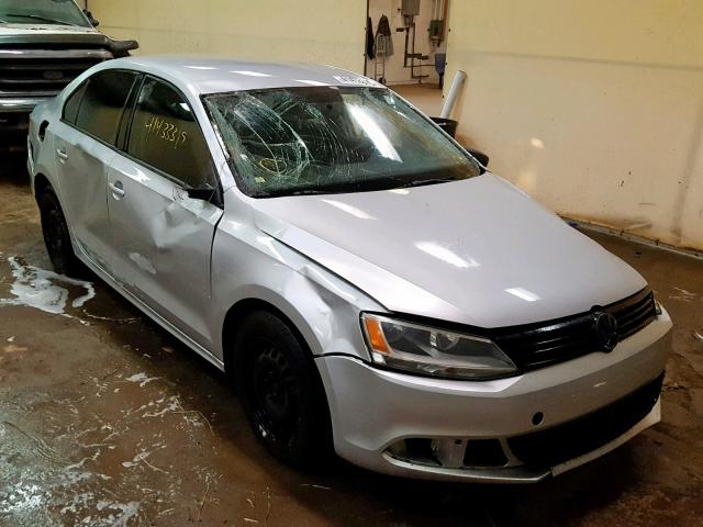 3VW2K7AJ8DM294427 - 2013 VOLKSWAGEN JETTA BASE SILVER photo 1