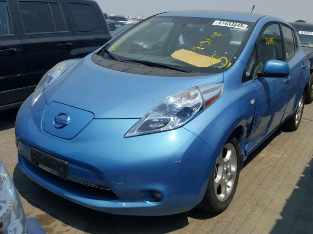 JN1AZ0CP3CT027220 - 2012 NISSAN LEAF SV TURQUOISE photo 2