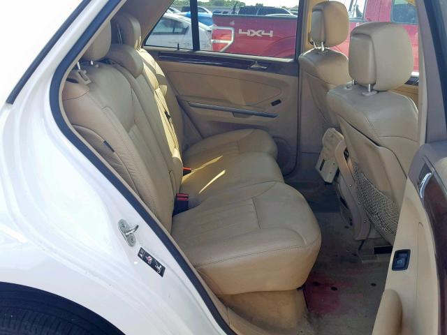4JGBB22E77A194436 - 2007 MERCEDES-BENZ ML 320 CDI WHITE photo 6
