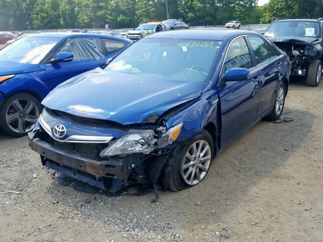 4T1BB3EK1BU134778 - 2011 TOYOTA CAMRY HYBR BLUE photo 2