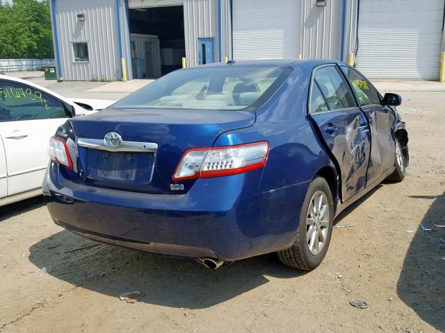 4T1BB3EK1BU134778 - 2011 TOYOTA CAMRY HYBR BLUE photo 4