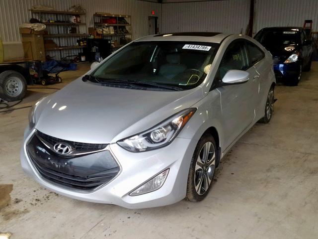 KMHDH6AH5EU028423 - 2014 HYUNDAI ELANTRA CO SILVER photo 2