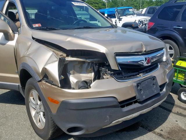 3GSCL33PX8S642944 - 2008 SATURN VUE XE GOLD photo 9