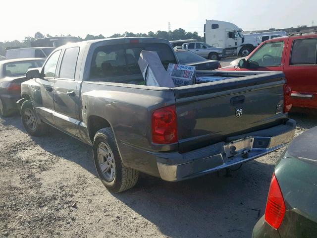 1D7HE48N48S506142 - 2008 DODGE DAKOTA QUA GRAY photo 3