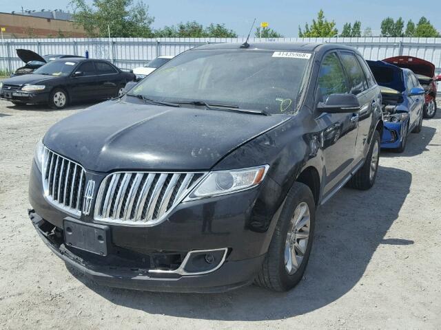 2LMDJ8JK6EBL18871 - 2014 LINCOLN MKX GRAY photo 2