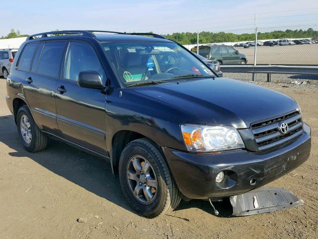 JTEEP21A660182165 - 2006 TOYOTA HIGHLANDER BLACK photo 1