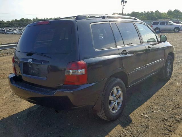 JTEEP21A660182165 - 2006 TOYOTA HIGHLANDER BLACK photo 4