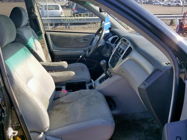 JTEEP21A660182165 - 2006 TOYOTA HIGHLANDER BLACK photo 5