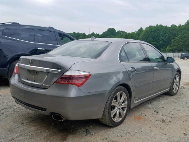 JH4KB2F65AC002030 - 2010 ACURA RL SILVER photo 4