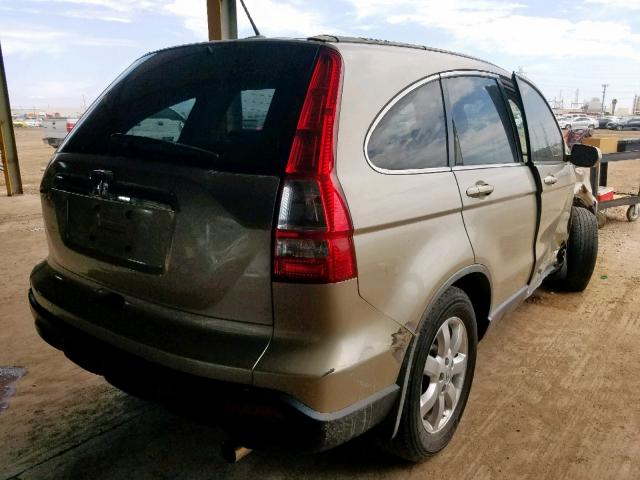 JHLRE38758C016428 - 2008 HONDA CR-V EXL BEIGE photo 4