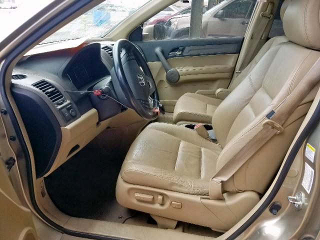 JHLRE38758C016428 - 2008 HONDA CR-V EXL BEIGE photo 5