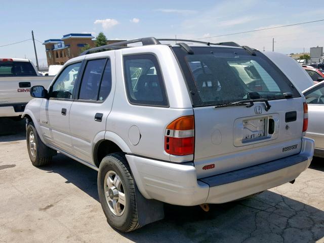 4S6CM58W2X4426107 - 1999 HONDA PASSPORT E ვერცხლისფერი ფოტო 3