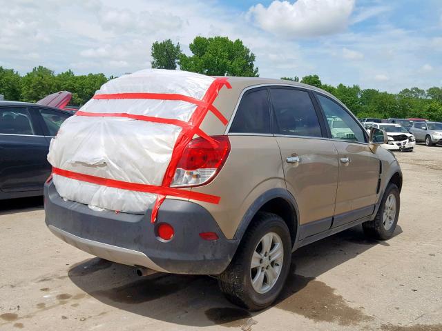 3GSCL33P68S619175 - 2008 SATURN VUE XE TAN photo 4