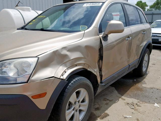 3GSCL33P68S619175 - 2008 SATURN VUE XE TAN photo 9