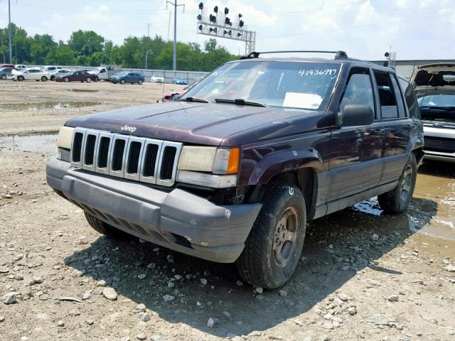 1J4GZ58S9WC109114 - 1998 JEEP GRAND CHER PURPLE photo 2