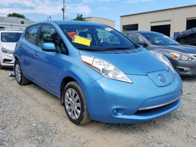 1N4AZ0CP4DC424262 - 2013 NISSAN LEAF S BLUE photo 1