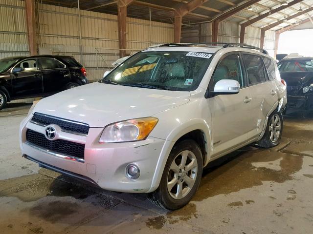 JTMZF31V895007344 - 2009 TOYOTA RAV4 LIMIT WHITE photo 2