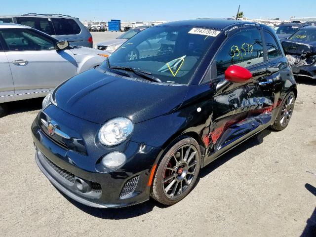 3C3CFFFH5CT280022 - 2012 FIAT 500 ABARTH BLACK photo 2