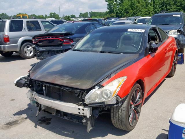 JNKCV64E98M101483 - 2008 INFINITI G37 BASE RED photo 2