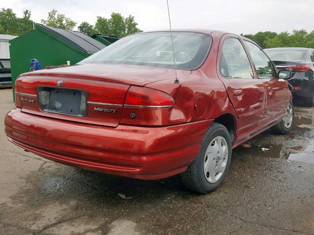 1MEFM6532XK607678 - 1999 MERCURY MYSTIQUE G RED photo 4