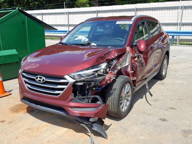 KM8J33A43HU473244 - 2017 HYUNDAI TUCSON LIM RED photo 2