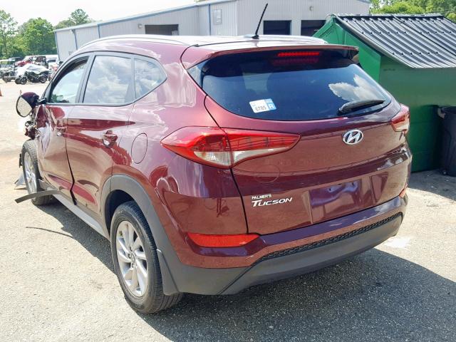 KM8J33A43HU473244 - 2017 HYUNDAI TUCSON LIM RED photo 3