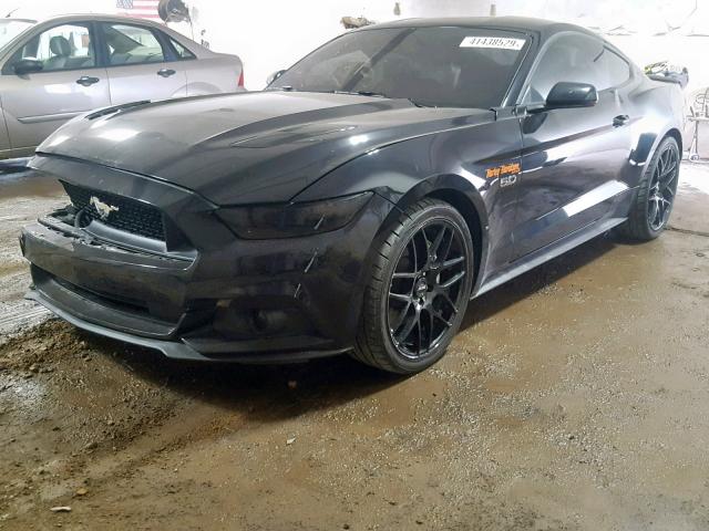 1FA6P8CF6F5313852 - 2015 FORD MUSTANG GT BLACK photo 2