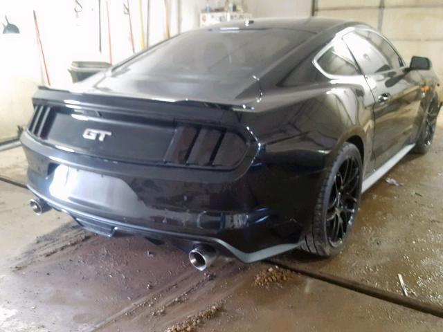 1FA6P8CF6F5313852 - 2015 FORD MUSTANG GT BLACK photo 4