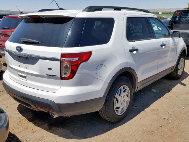 1FM5K7B86DGB58265 - 2013 FORD EXPLORER WHITE photo 4