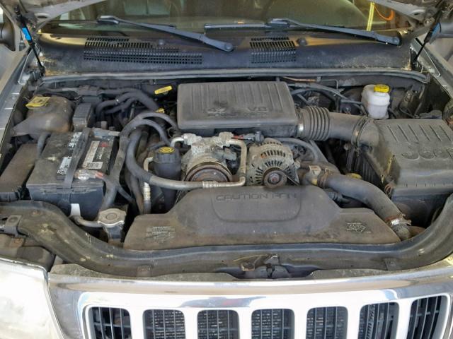 1J4GW58N24C210723 - 2004 JEEP GRAND CHER SILVER photo 7