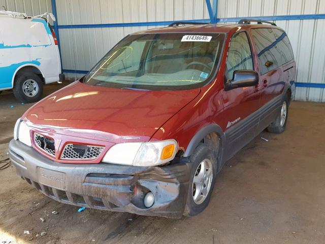 1GMDX03E54D186424 - 2004 PONTIAC MONTANA MAROON photo 2